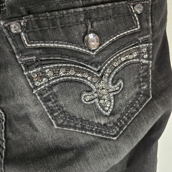 Rock Revival Beliss mid-rise Skinny Jeans Stretch Sz 27 X 31 - Picture 11 of 13